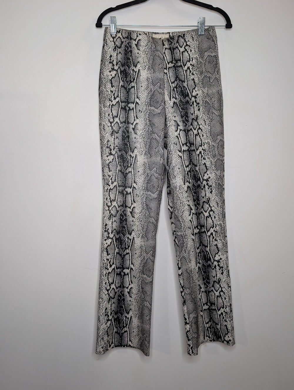 Cache Black & Gray Snakeskin Bootcut Pants - Picture 2 of 7
